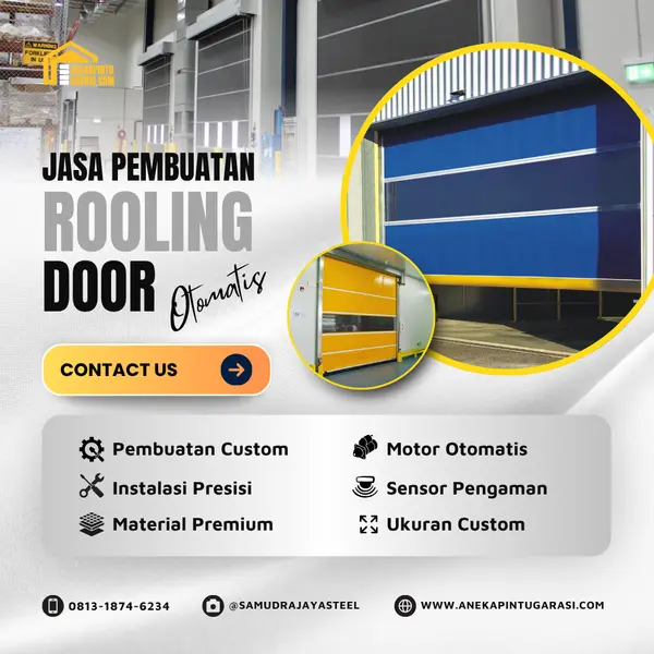 jasa pembuatan rolling door otomatis